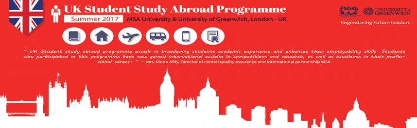 UK student study abroad programme Summer 2017