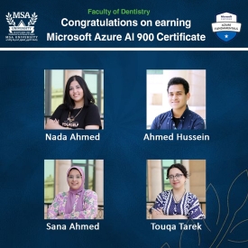 Microsoft Azure 900 AI certification - Faculty of Dentistry