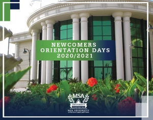 Newcomers Orientation Days 2020 - 2021