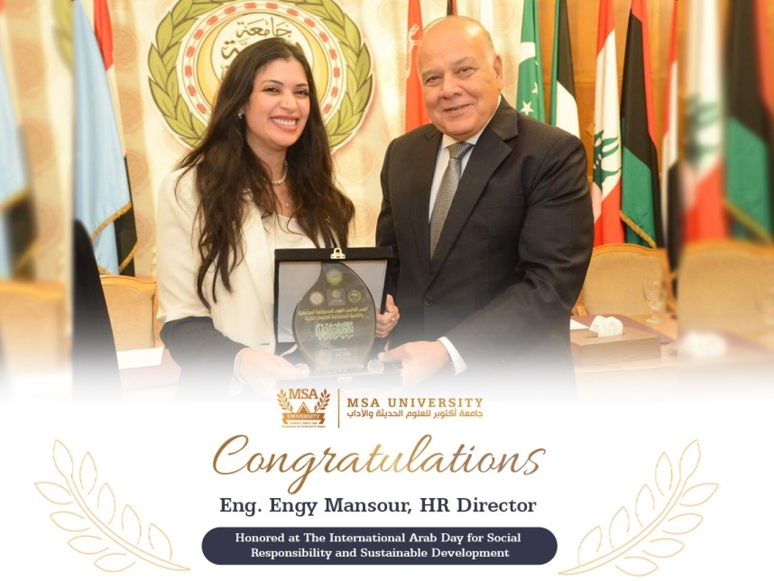 Congratulations Eng. Engy Mansour